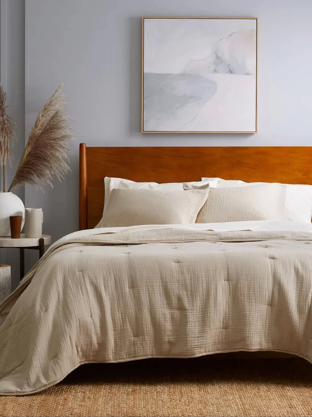 NWT Quince Organic Cotton Gauze Dream Quilt in Dune!